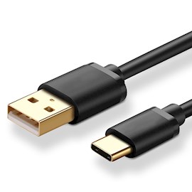 USB კაბელი UGREEN US141 (30159) USB Type C Male to USB 2.0 A Male Cable, 1m, Black